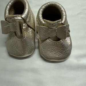 Freshly Picked Metallic Baby Moccasins